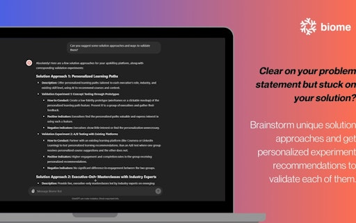Biome Bot: Your AI Cofounder
