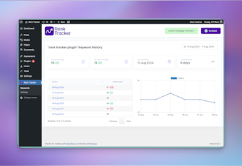 Rank Tracker - WordPress Plugin