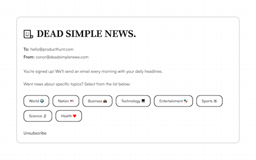 Dead Simple News