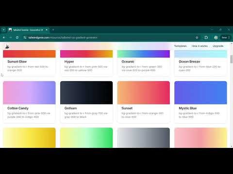 100+ Tailwind CSS Gradients