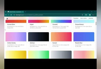 100+ Tailwind CSS Gradients