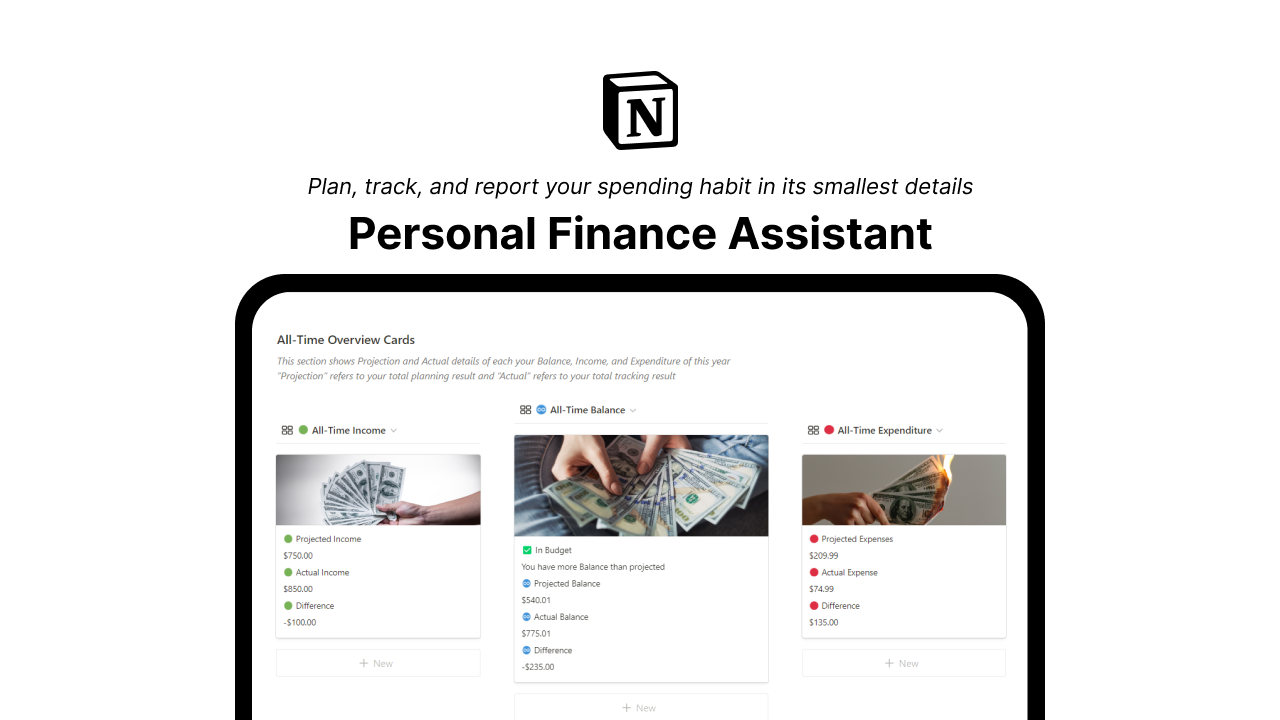 Notion Personal Finance Assistant