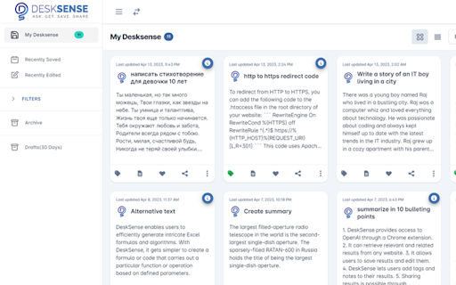 DeskSense - AI-powered Personal Assistant