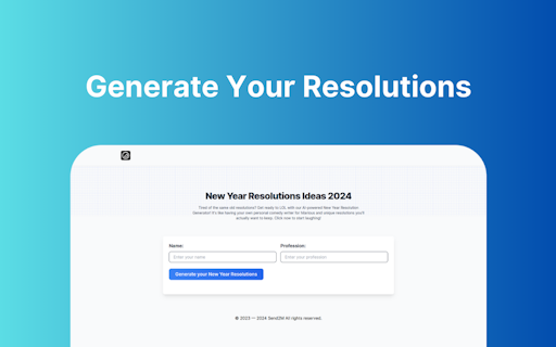 New Year Resolutions AI