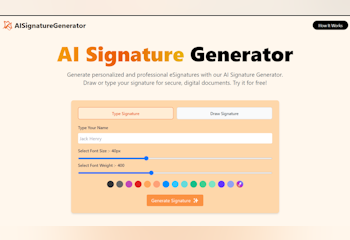 AI Signature Generator