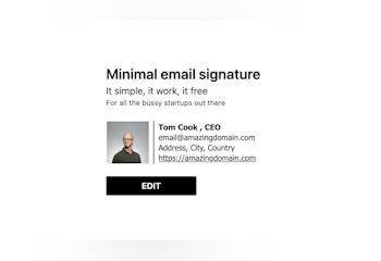 Minimal Email Signature
