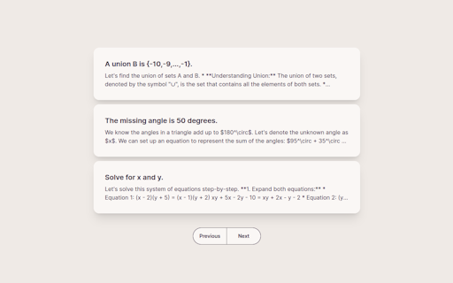 AI Math Solver
