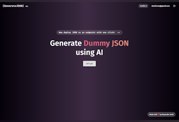 Generate JSON