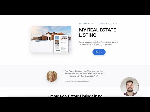 My Real Estate Listing - AI