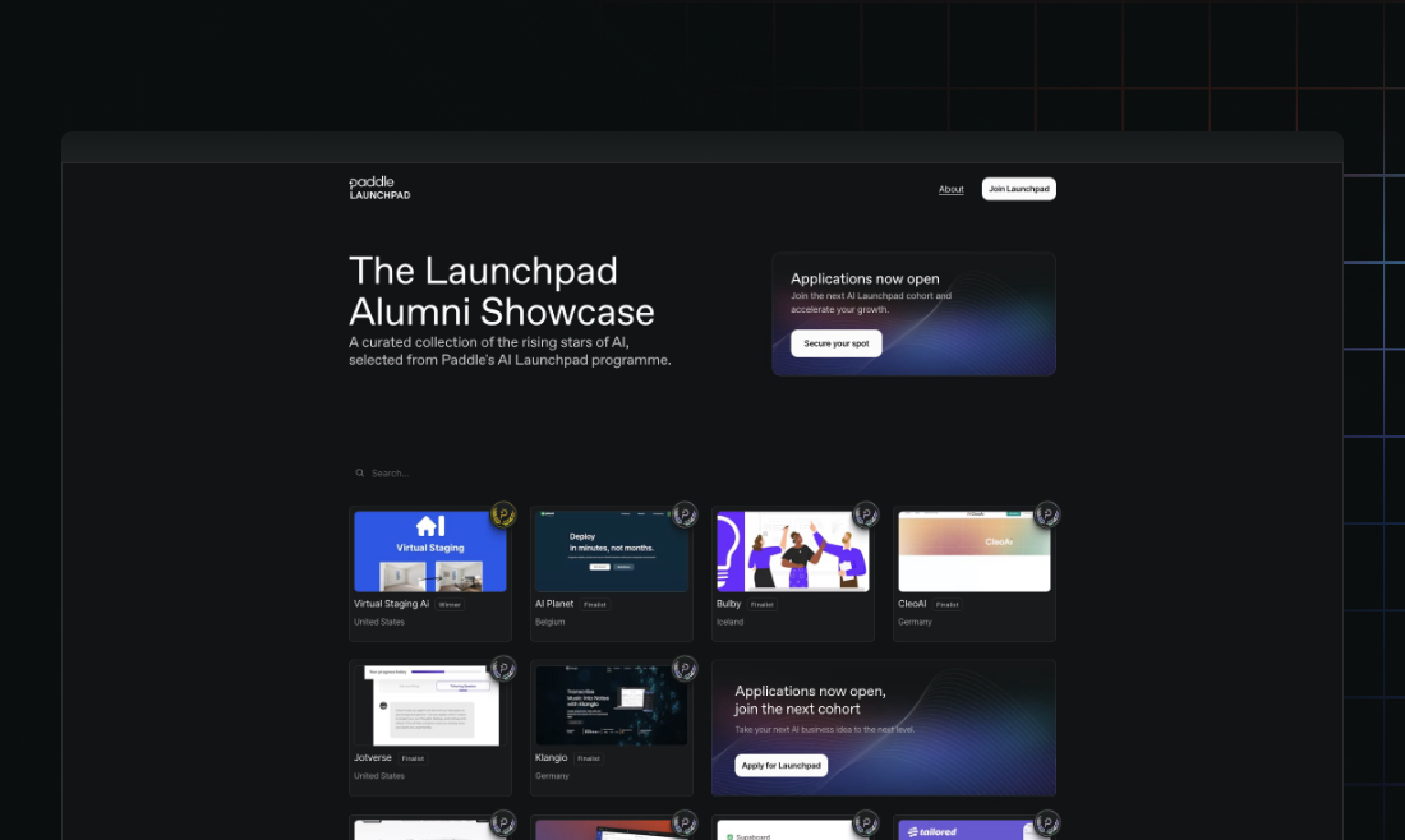 Paddle AI Launchpad Showcase