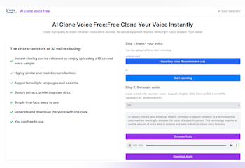 AI Clone Voice Free
