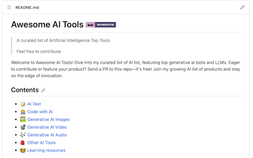 Awesome AI Tools