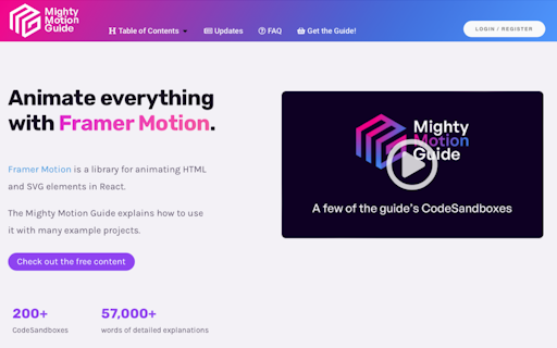 The Mighty Framer Motion Guide