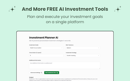 Stock Market GPT for Investment Research