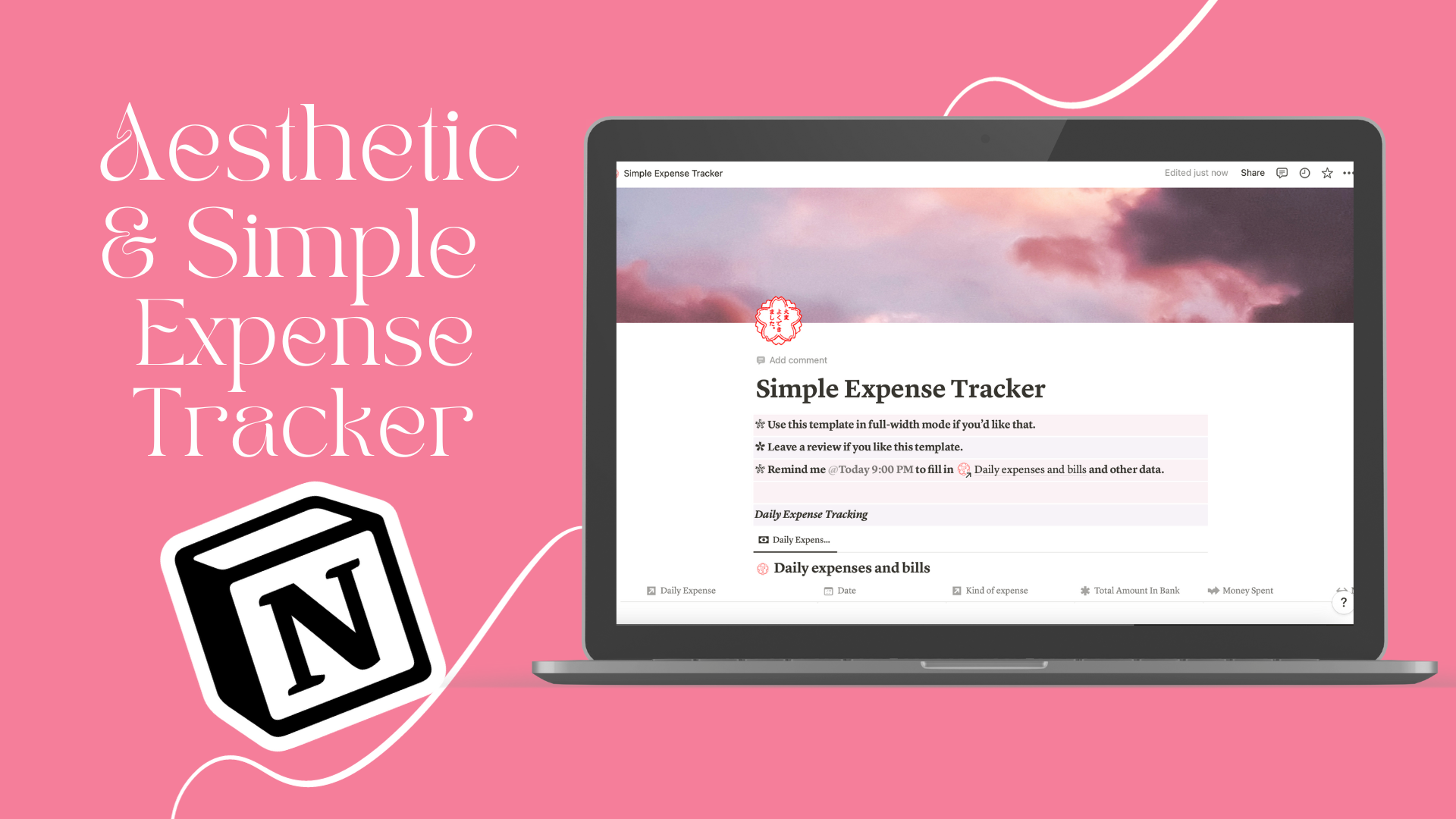 Aesthetic & Simple Expense Tracker