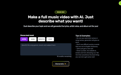 Diss Track Generator