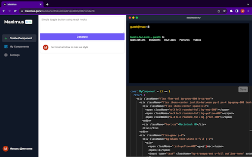 Maximus AI Components Generator