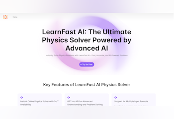 LearnFast AI: Free AI Physics Solver
