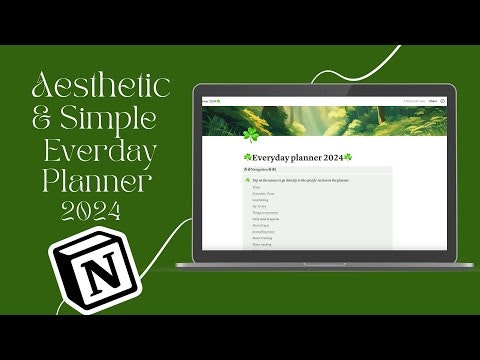 Aesthetic & Simple Everyday Planner 2024