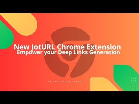 New JotURL Chrome Extension