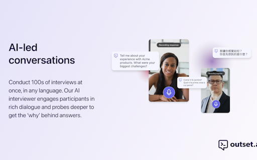 Outset AI Voice Interviews