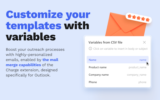 Charge for Outlook