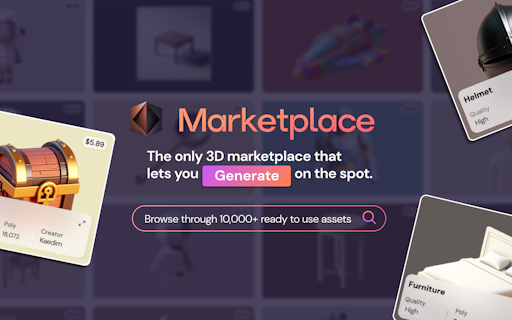 AI-powered 3D Marketplace