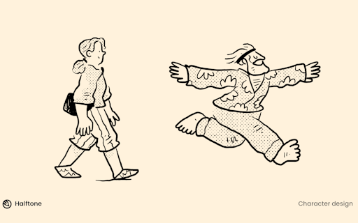 Halftone illustrations