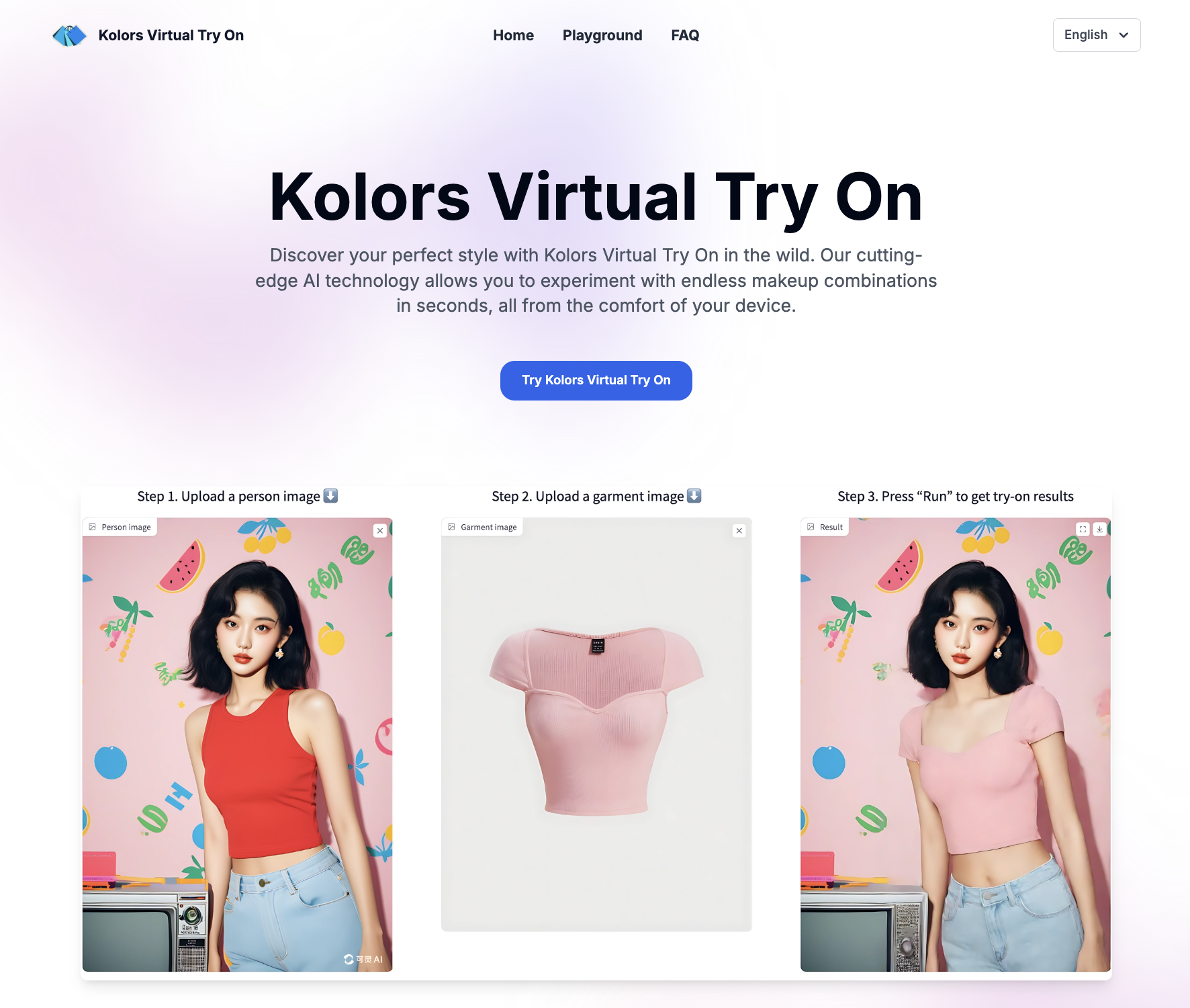 Kolors Virtual Try On