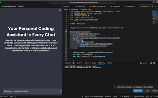 Ainity- AI Smart Coder