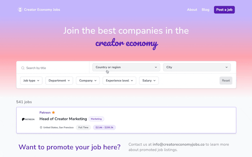 Creator Economy Jobs