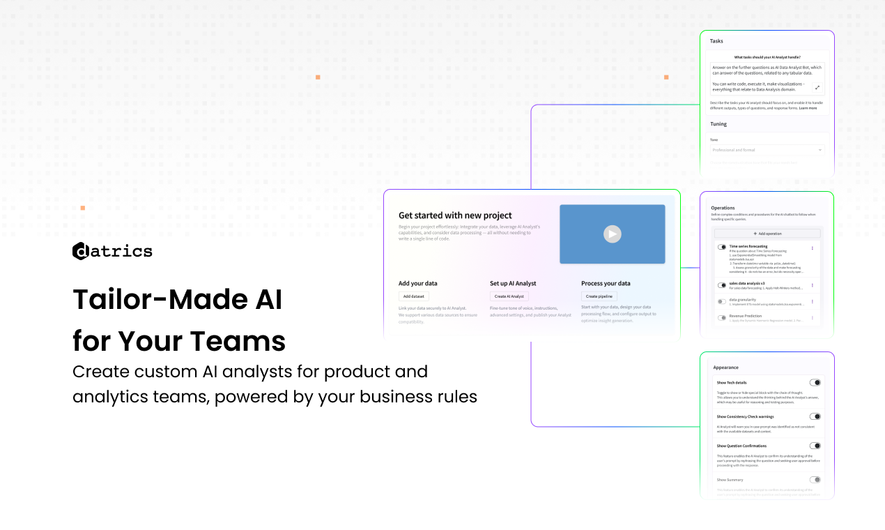Datrics AI Analyst Builder