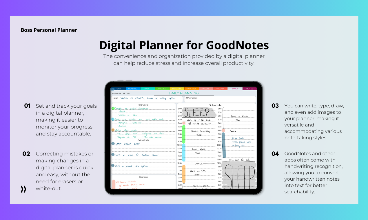Digital Personal Planner for GoodNotes