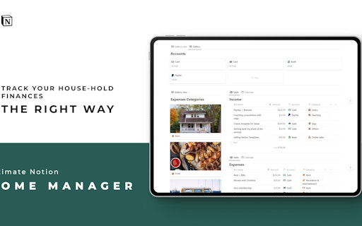 Ultimate Notion Home Manager