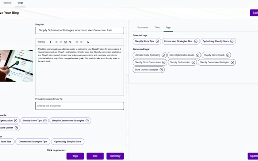 Shopify Product and Blog SEO Booster