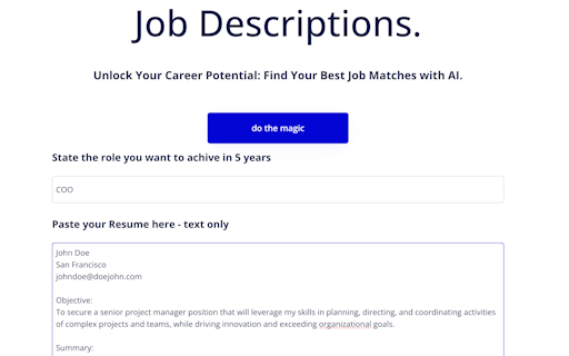 MatchThatRoleAI.com