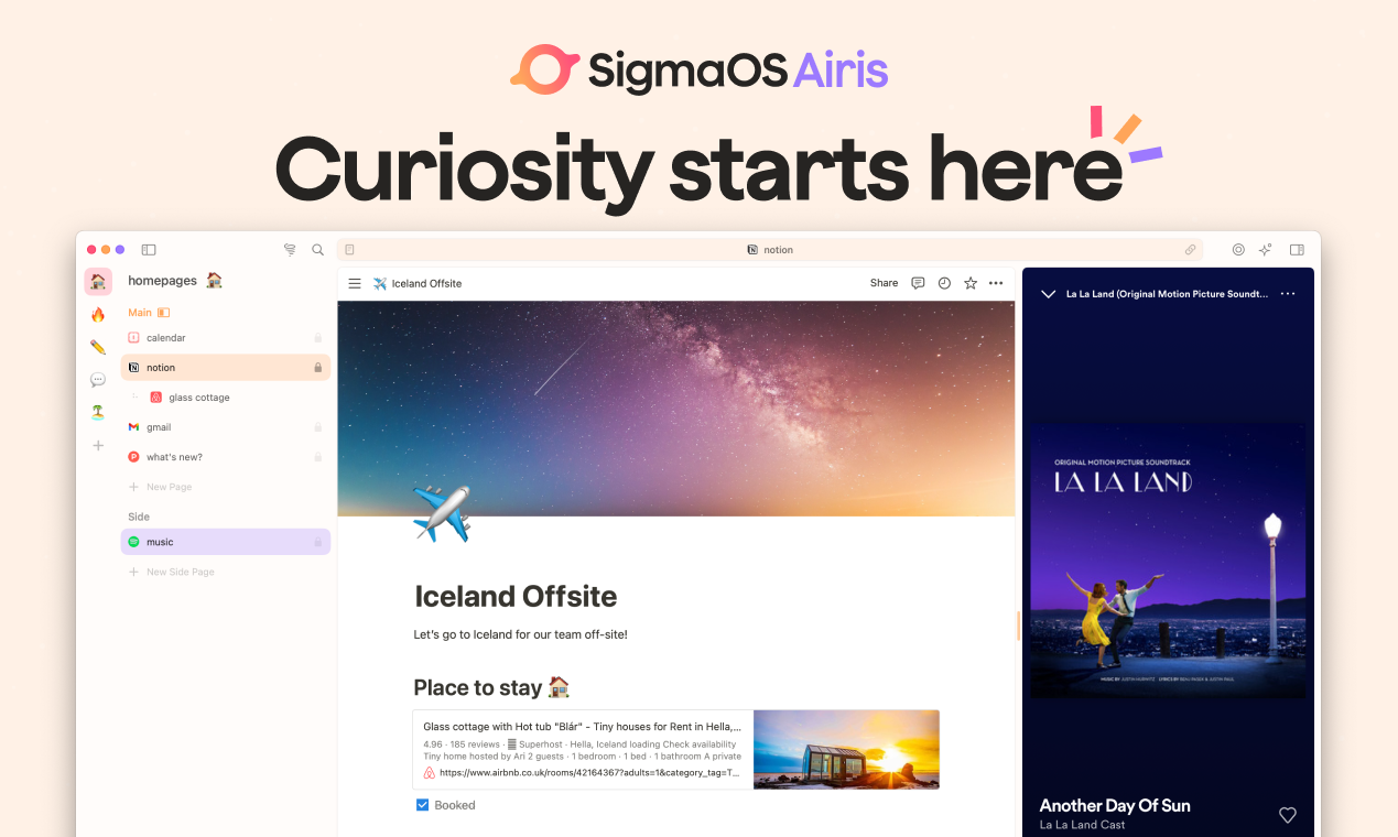 SigmaOS Airis (Alpha)