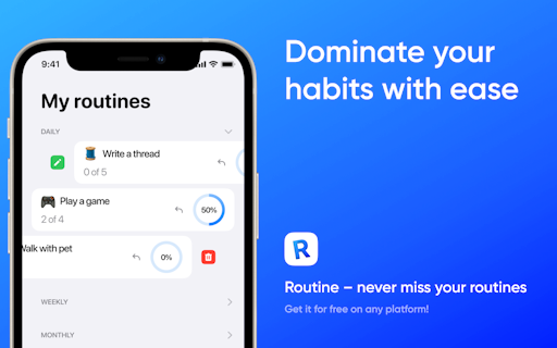 Routine – Daily Tracker