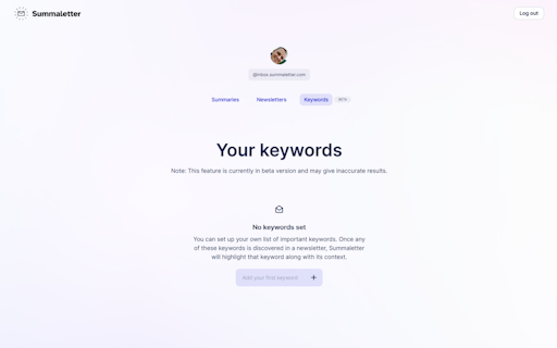 SummaLetter - AI newsletter summarizer