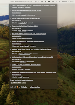 Hacker News Menu Bar App for macOS