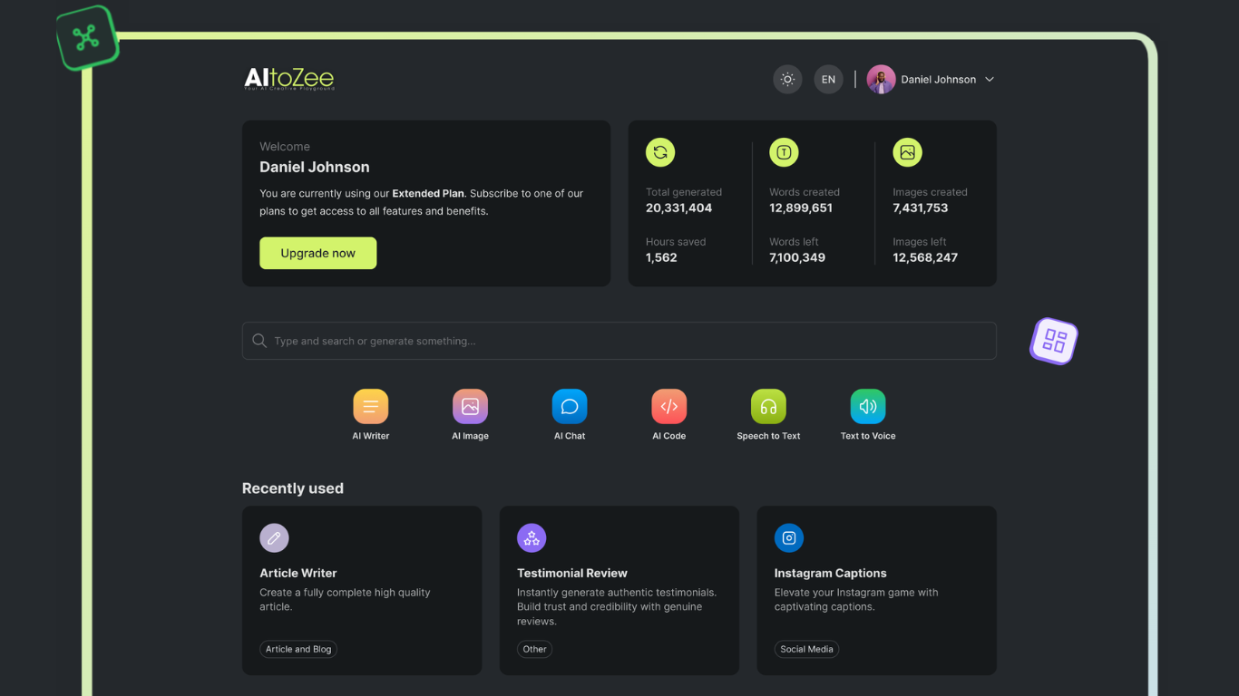 AItoZee - Your Creative AI Playground
