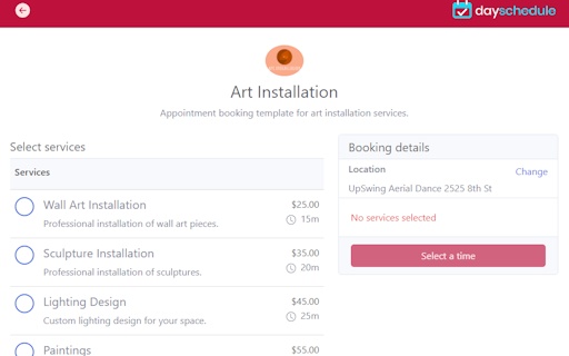 Appointment Page Generator