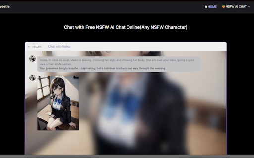 ChatSweetie - Free NSFW AI Chat Online