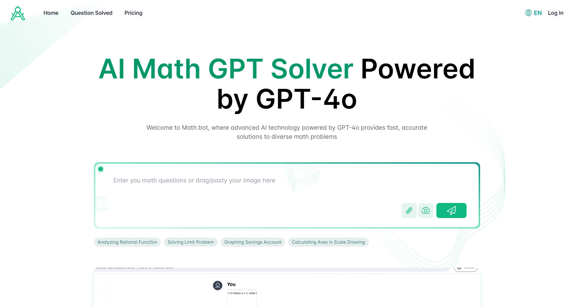 Math.bot: AI Math Solver by GPT-4o 