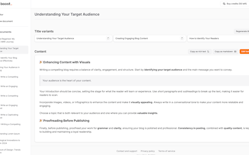 Blog Boost