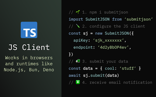 Submit JSON