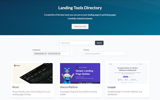 Landing Tools Directory