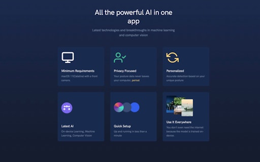 AI Posture Monitoring App on Your Mac