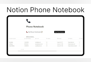 Notion Phone Notebook