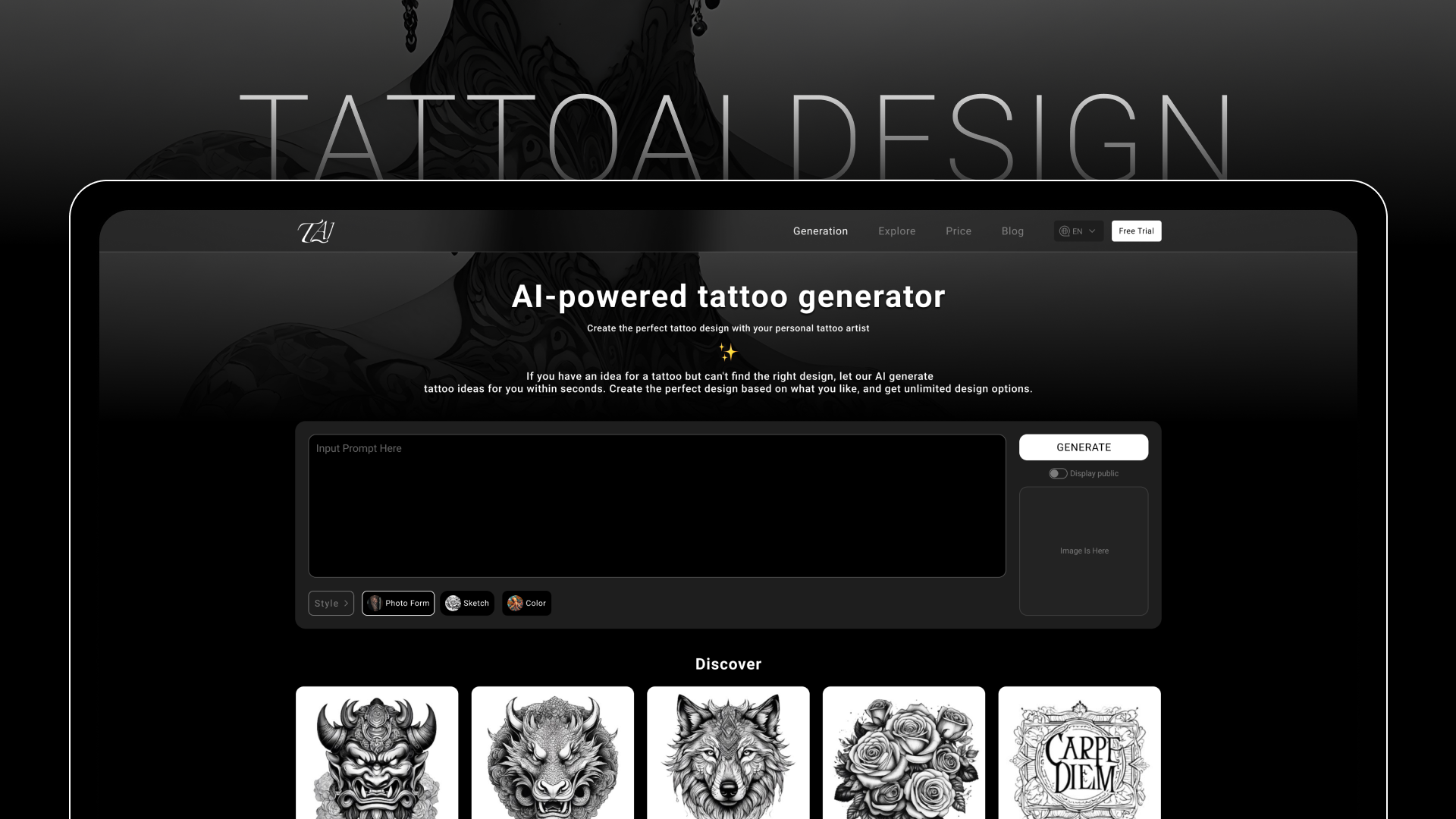 Tattoo AI Design